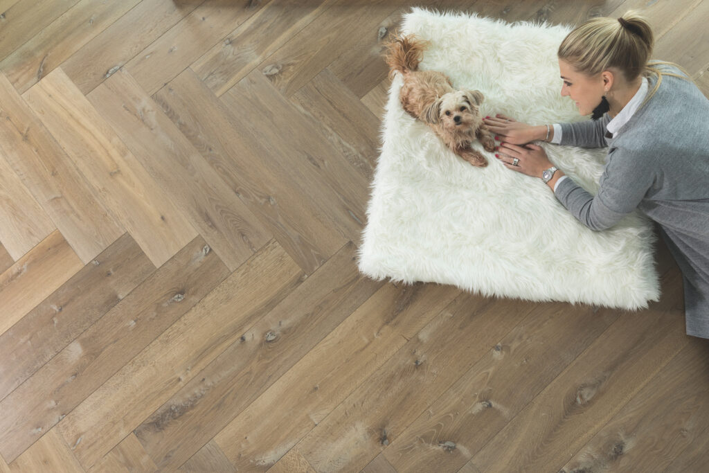 half massief eiken parket